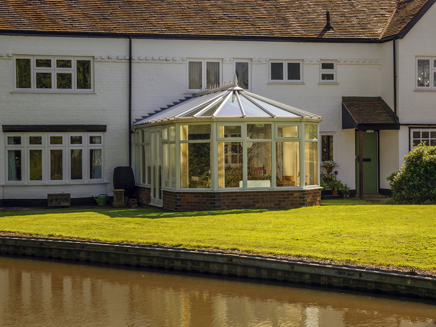 white upvc victorian conservatory