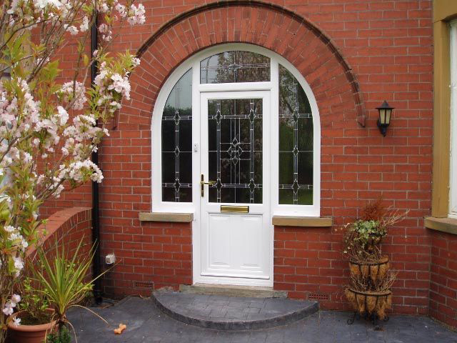 white upvc front door