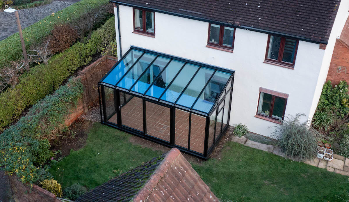 lean to glass conservatory