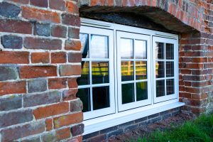 white upvc flush window