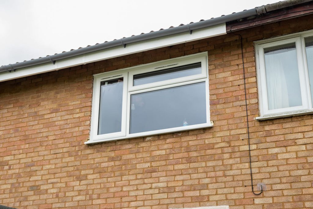 white upvc casement windows